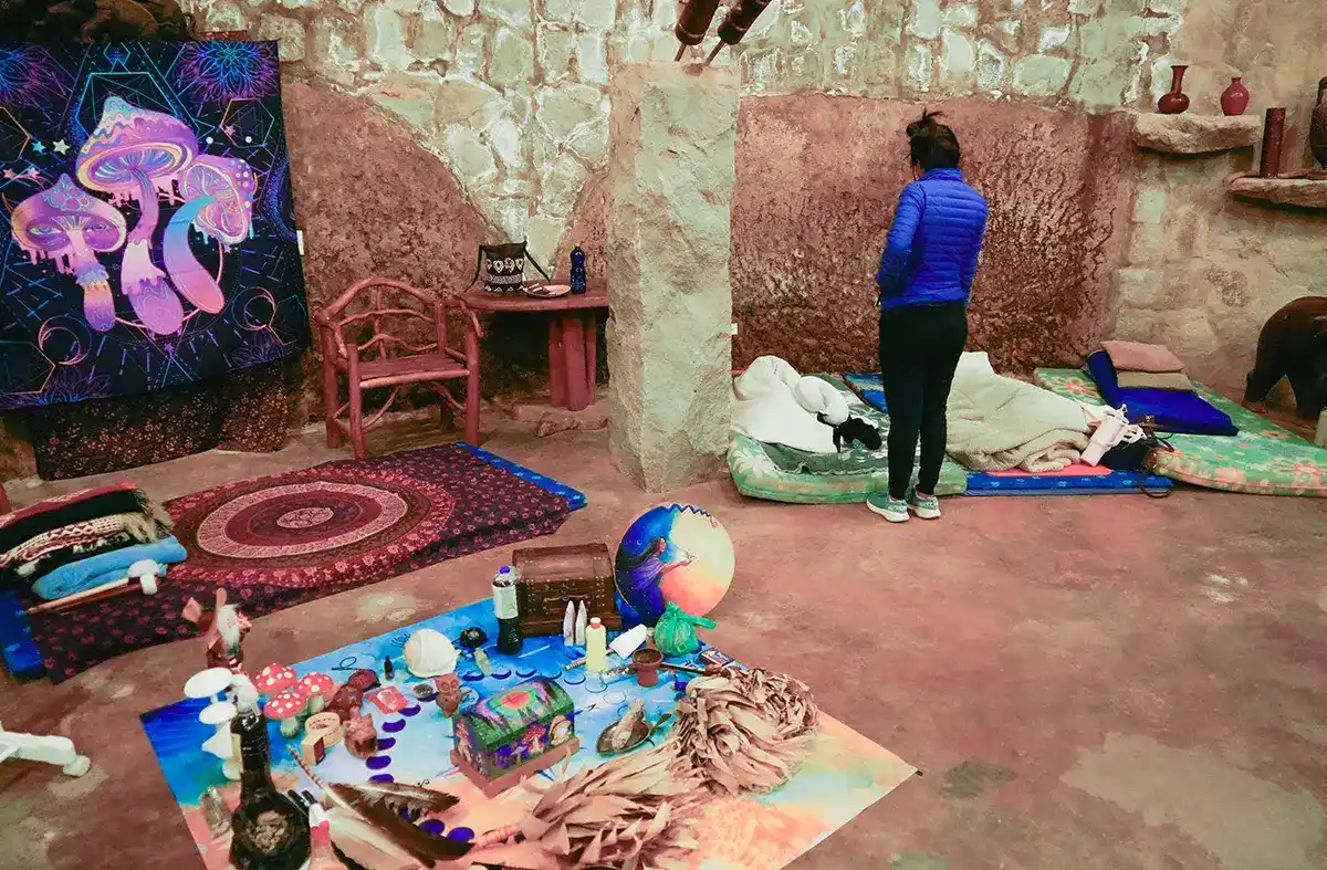 Safe and sacred space for psilocybin journeys